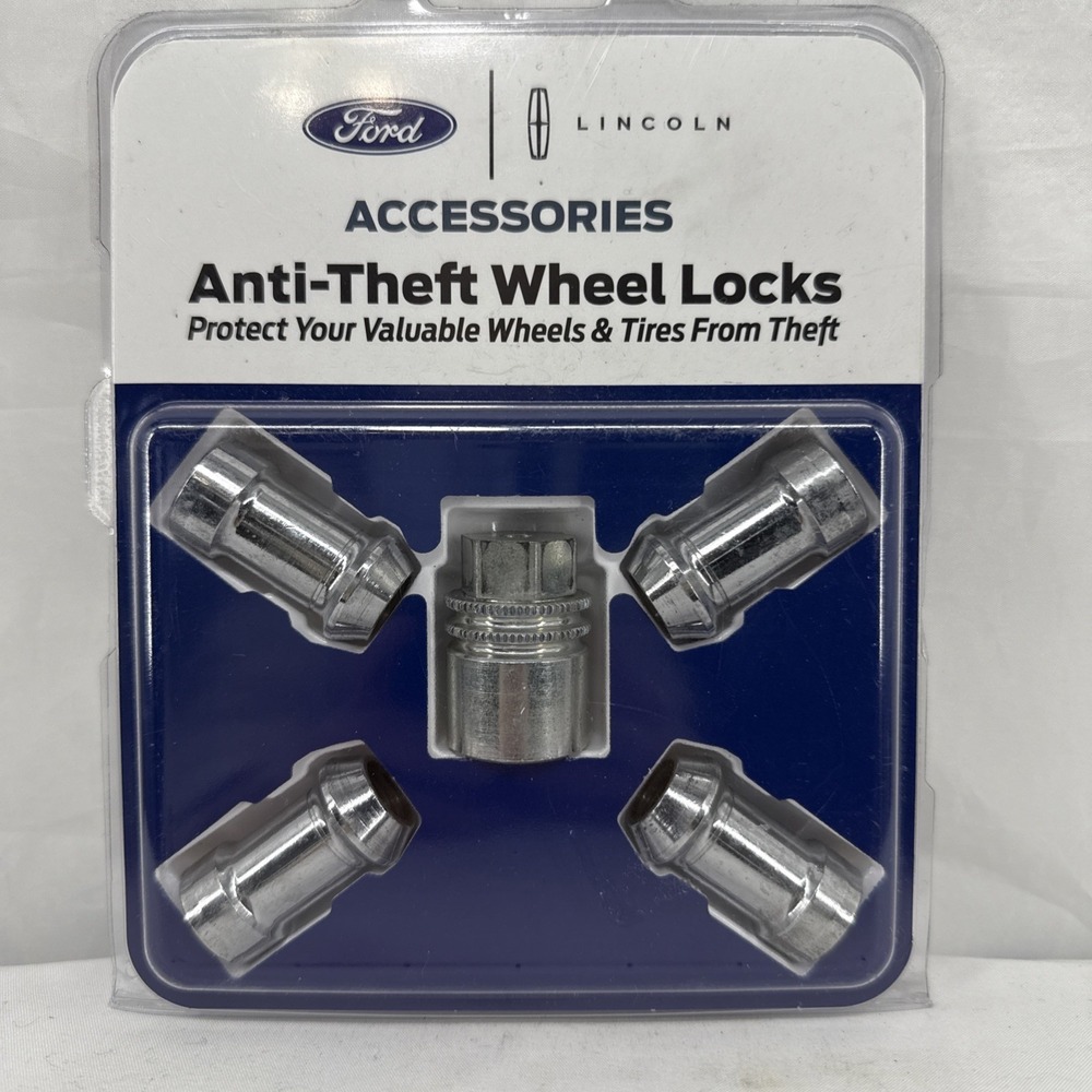 NEW GENUINE FORD LINCON MERCURY ANTI THEFT WHEEL‎ LOCK SET F6SZ1A043AA OEM